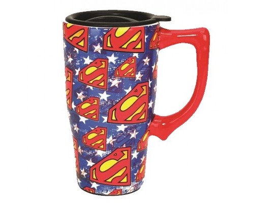 Tasse de Voyage Superman en céramique 18oz Logo